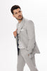 Tiavllya Fashion 2 Pieces Mens Suit Flat Double Breasted Tuxedos For Wedding (Blazer+Pants)
