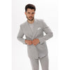 Tiavllya Fashion 2 Pieces Mens Suit Flat Double Breasted Tuxedos For Wedding (Blazer+Pants)