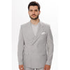 Tiavllya Fashion 2 Pieces Mens Suit Flat Double Breasted Tuxedos For Wedding (Blazer+Pants)