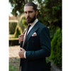 Tiavllya Fashion 2 Pieces Mens Suit Flat Double Breasted Tuxedos For Wedding (Blazer+Pants)