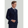 Tiavllya Fashion 2 Pieces Mens Suit Flat Double Breasted Tuxedos For Wedding (Blazer+Pants)