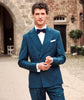 Tiavllya Fashion 2 Pieces Mens Suit Flat Double Breasted Tuxedos For Wedding (Blazer+Pants)
