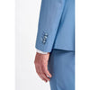 Tiavllya Fashion 2 Pieces Mens Suit Flat Double Breasted Tuxedos For Wedding (Blazer+Pants)