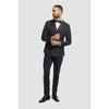Tiavllya Fashion 2 Pieces Mens Suit Flat Double Breasted Tuxedos For Wedding (Blazer+Pants)