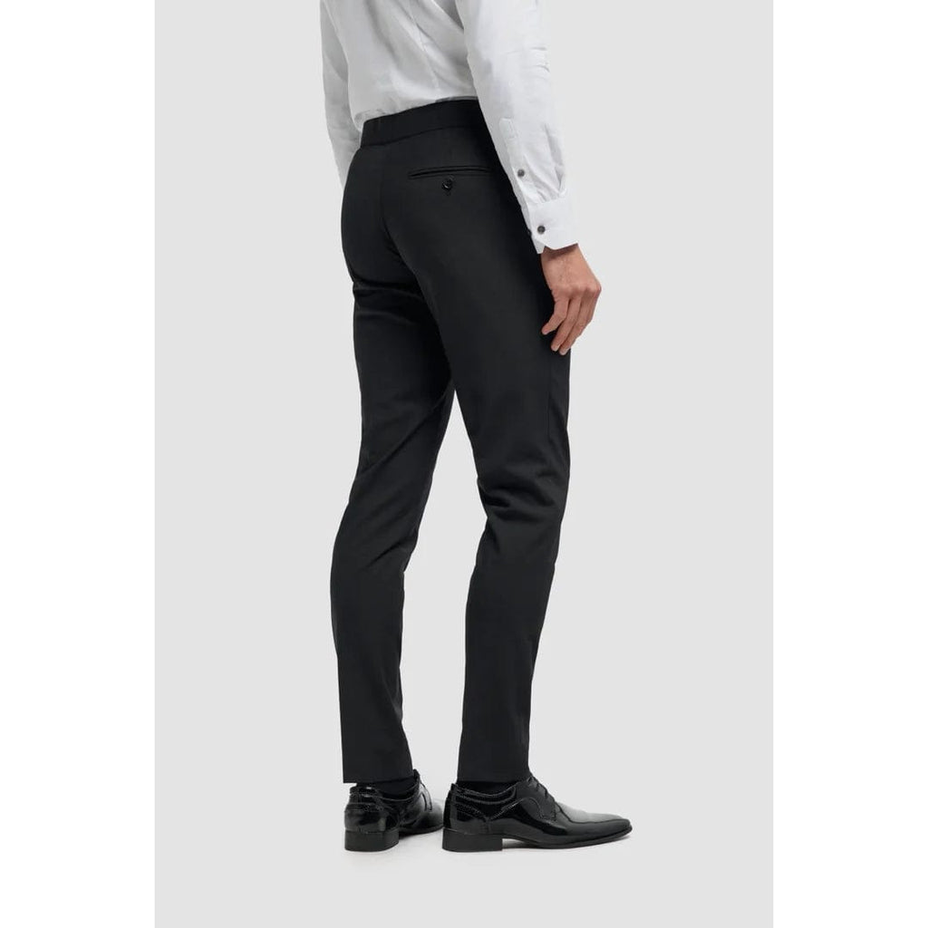 Tiavllya Fashion 2 Pieces Mens Suit Flat Double Breasted Tuxedos For Wedding (Blazer+Pants)