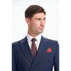 Tiavllya Fashion 2 Pieces Mens Suit Flat Double Breasted Tuxedos For Wedding (Blazer+Pants)