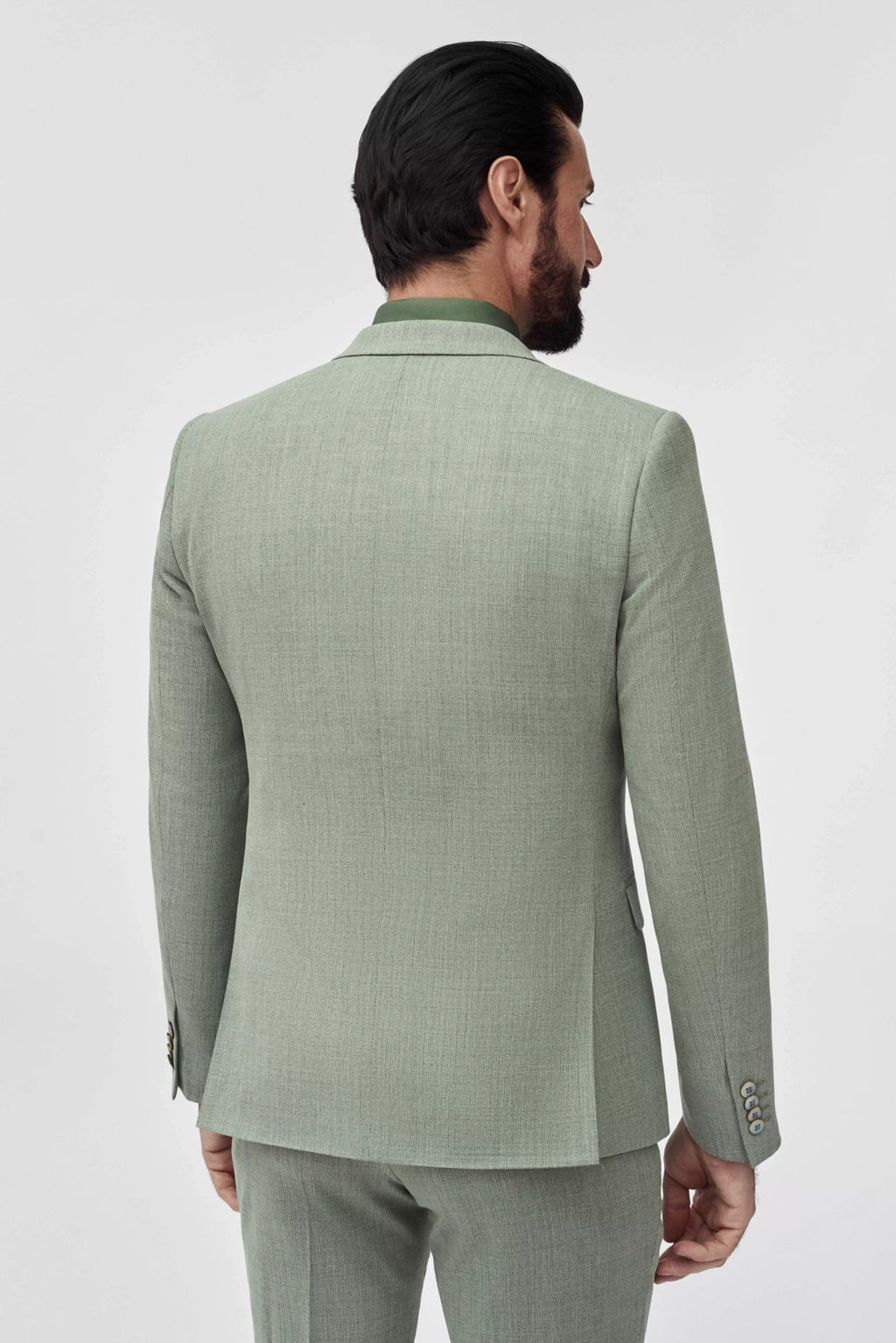 Tiavllya Fashion 2 Pieces Mens Suit Flat Notch Lapel Tuxedos For Wedding (Blazer+Pants)