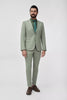 Tiavllya Fashion 2 Pieces Mens Suit Flat Notch Lapel Tuxedos For Wedding (Blazer+Pants)
