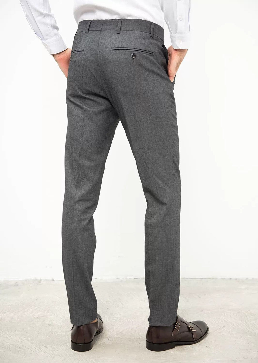 Tiavllya Fashion 2 Pieces Mens Suit Flat Peak Lapel Double Breasted Tuxedos For Wedding (Blazer+Pants)