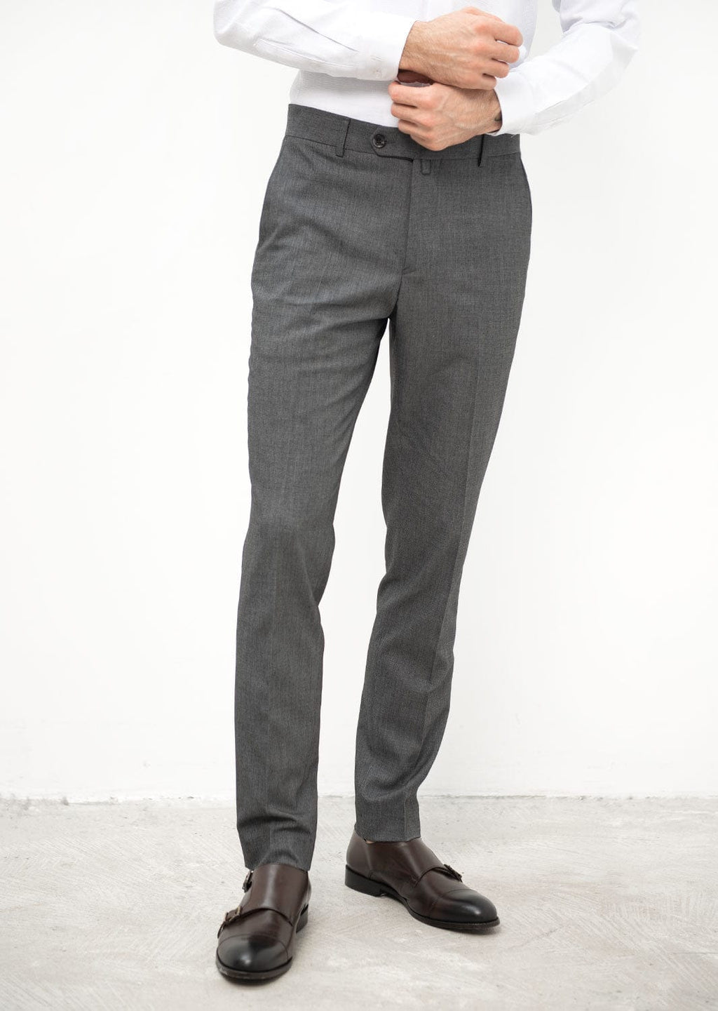 Tiavllya Fashion 2 Pieces Mens Suit Flat Peak Lapel Double Breasted Tuxedos For Wedding (Blazer+Pants)