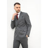 Tiavllya Fashion 2 Pieces Mens Suit Flat Peak Lapel Double Breasted Tuxedos For Wedding (Blazer+Pants)