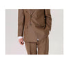 Tiavllya Fashion 2 Pieces Mens Suit Flat Peak Lapel Double Breasted Tuxedos For Wedding (Blazer+Pants)