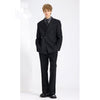 Tiavllya Fashion 2 Pieces Mens Suit Flat Peak Lapel Double Breasted Tuxedos For Wedding (Blazer+Pants)