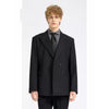 Tiavllya Fashion 2 Pieces Mens Suit Flat Peak Lapel Double Breasted Tuxedos For Wedding (Blazer+Pants)