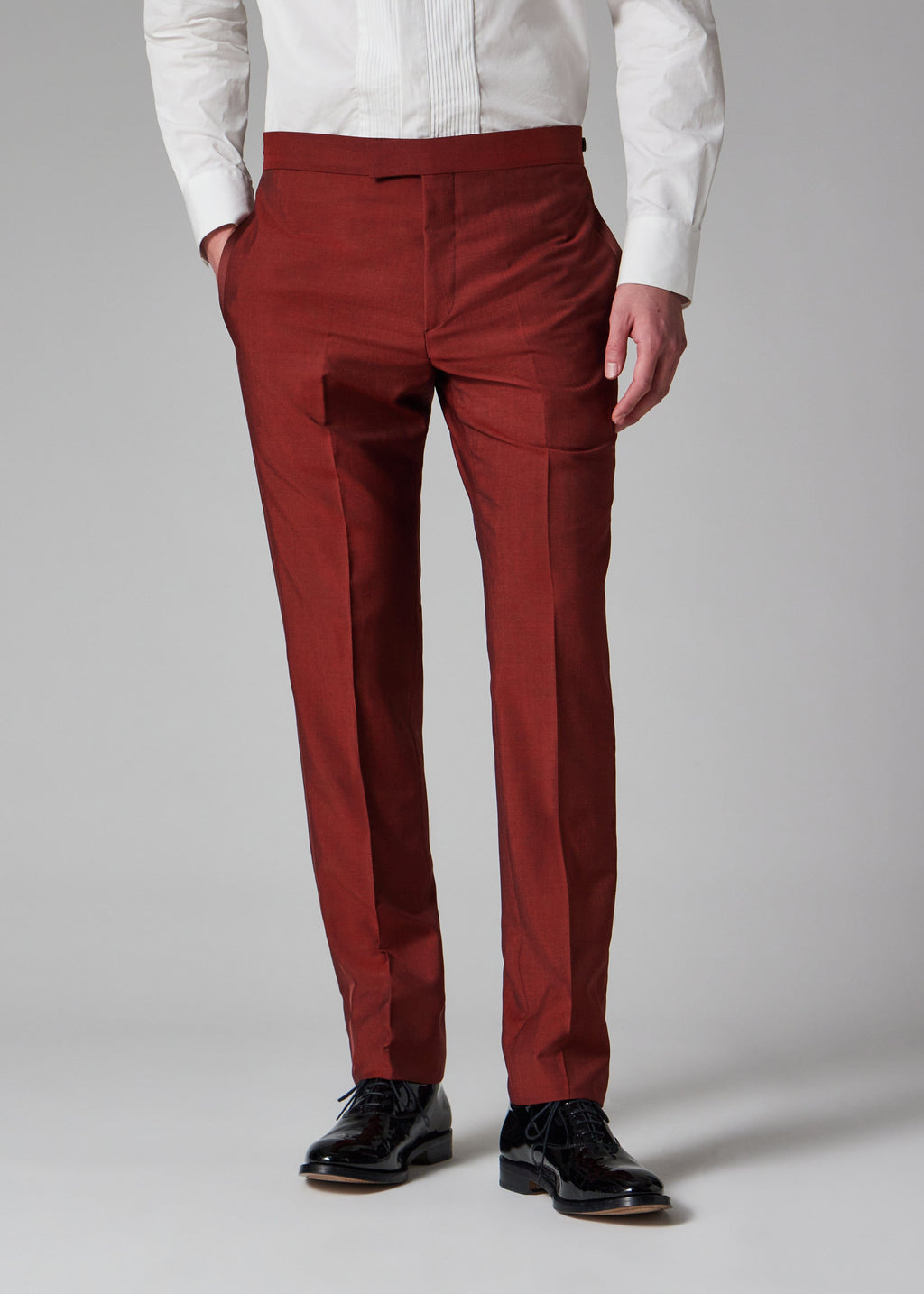 Tiavllya Fashion 2 Pieces Mens Suit Flat Peak Lapel Tuxedos (Blazer+Pants)