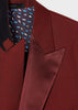 Tiavllya Fashion 2 Pieces Mens Suit Flat Peak Lapel Tuxedos (Blazer+Pants)