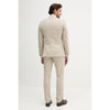 Tiavllya Fashion 2 Pieces Mens Suit Flat Peak Lapel Tuxedos (Blazer+Pants)