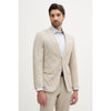 Tiavllya Fashion 2 Pieces Mens Suit Flat Peak Lapel Tuxedos (Blazer+Pants)