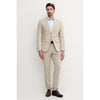 Tiavllya Fashion 2 Pieces Mens Suit Flat Peak Lapel Tuxedos (Blazer+Pants)