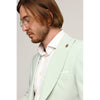 Tiavllya Fashion 2 Pieces Mens Suit Flat Peak Lapel Tuxedos For Wedding (Blazer+Pants)