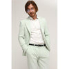 Tiavllya Fashion 2 Pieces Mens Suit Flat Peak Lapel Tuxedos For Wedding (Blazer+Pants)