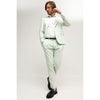 Tiavllya Fashion 2 Pieces Mens Suit Flat Peak Lapel Tuxedos For Wedding (Blazer+Pants)