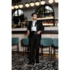 Tiavllya Fashion 2 Pieces Mens Suit Flat Peak Lapel Tuxedos For Wedding (Blazer+Pants)