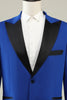 Tiavllya Fashion 2 Pieces Mens Suit Flat Peak Lapel Tuxedos For Wedding (Blazer+Pants)