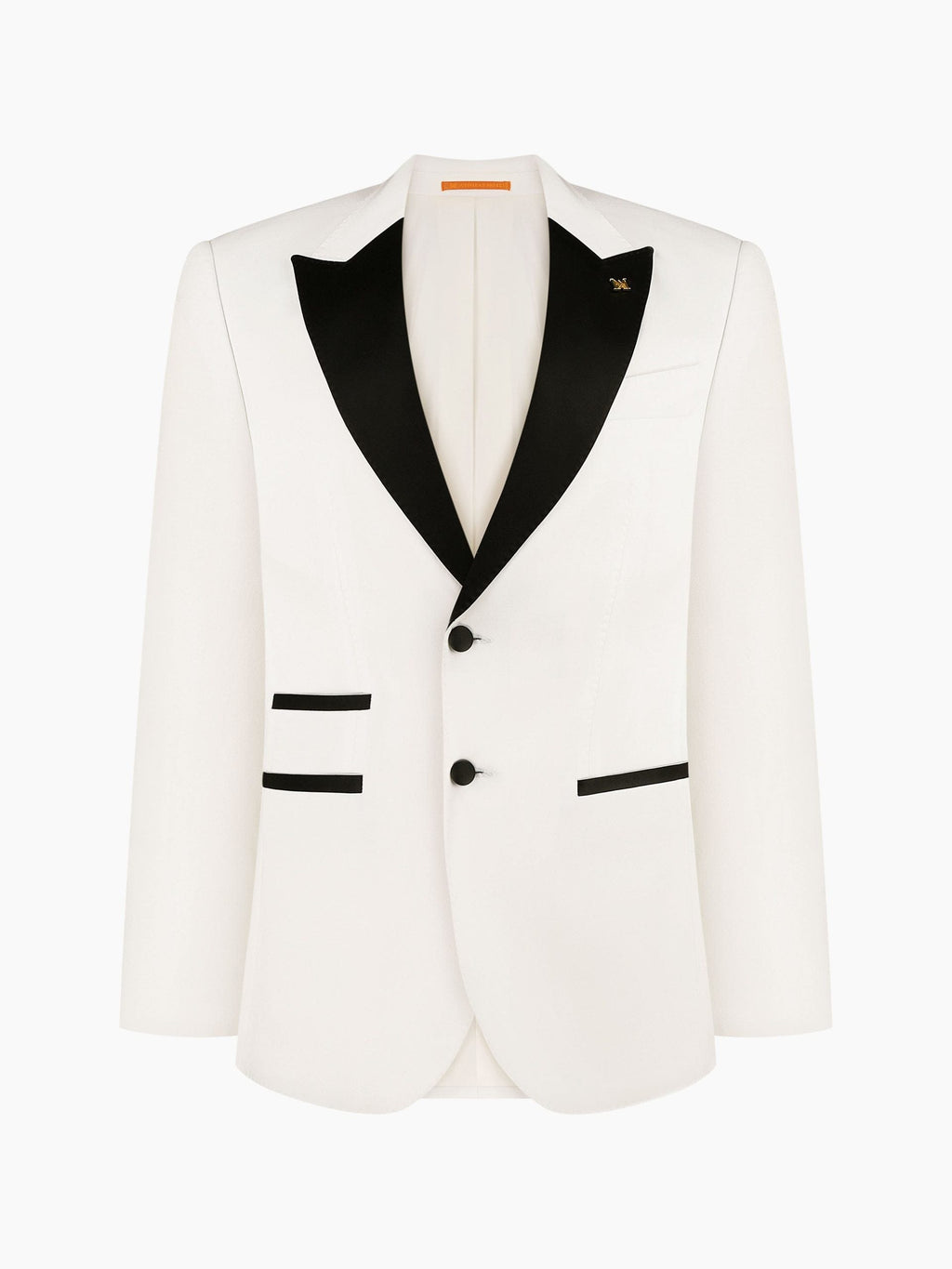 Tiavllya Fashion 2 Pieces Mens Suit Flat Peak Lapel Tuxedos For Wedding (Blazer+Pants)