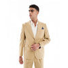 Tiavllya Fashion 2 Pieces Mens Suit Flat Peak Lapel Tuxedos For Wedding (Blazer+Pants)