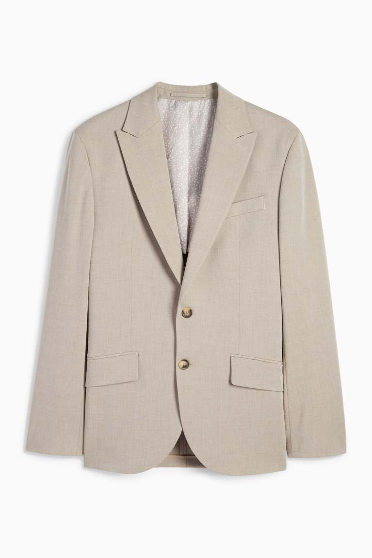 Tiavllya Fashion 2 Pieces Mens Suit Flat Peak Lapel Tuxedos For Wedding (Blazer+Pants)