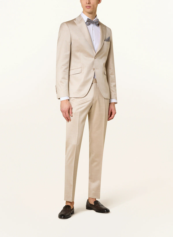 Tiavllya Fashion 2 Pieces Mens Suit Flat Peak Lapel Tuxedos For Wedding (Blazer+Pants)