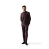 Tiavllya Fashion 3 Piece Men's Slim Fit Solid Color Stand Collar Wedding Suit (Blazer+vest+Pants)