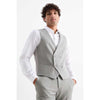 Tiavllya Fashion 3 Pieces Mens Suit Flat Notch Lapel Suit(Blazer+Vest+ Pant)