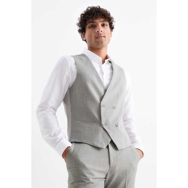 Tiavllya Fashion 3 Pieces Mens Suit Flat Notch Lapel Suit(Blazer+Vest+ Pant)