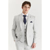 Tiavllya Fashion 3 Pieces Mens Suit Flat Notch Lapel Tuxedos (Blazer+vest+Pants)