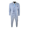 Tiavllya Fashion 3 Pieces Mens Suit Flat Notch Lapel Tuxedos (Blazer+vest+Pants)
