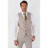Tiavllya Fashion 3 Pieces Mens Suit Flat Notch Lapel Tuxedos (Blazer+vest+Pants)