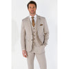 Tiavllya Fashion 3 Pieces Mens Suit Flat Notch Lapel Tuxedos (Blazer+vest+Pants)