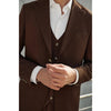 Tiavllya Fashion 3 Pieces Mens Suit Flat Notch Lapel Tuxedos (Blazer+vest+Pants)