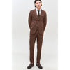 Tiavllya Fashion 3 Pieces Mens Suit Flat Notch Lapel Tuxedos (Blazer+vest+Pants)