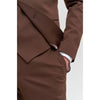 Tiavllya Fashion 3 Pieces Mens Suit Flat Notch Lapel Tuxedos (Blazer+vest+Pants)