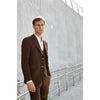 Tiavllya Fashion 3 Pieces Mens Suit Flat Notch Lapel Tuxedos (Blazer+vest+Pants)