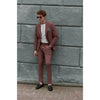 Tiavllya Fashion 3 Pieces Mens Suit Flat Notch Lapel Tuxedos (Blazer+vest+Pants)