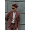 Tiavllya Fashion 3 Pieces Mens Suit Flat Notch Lapel Tuxedos (Blazer+vest+Pants)