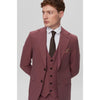 Tiavllya Fashion 3 Pieces Mens Suit Flat Notch Lapel Tuxedos (Blazer+vest+Pants)