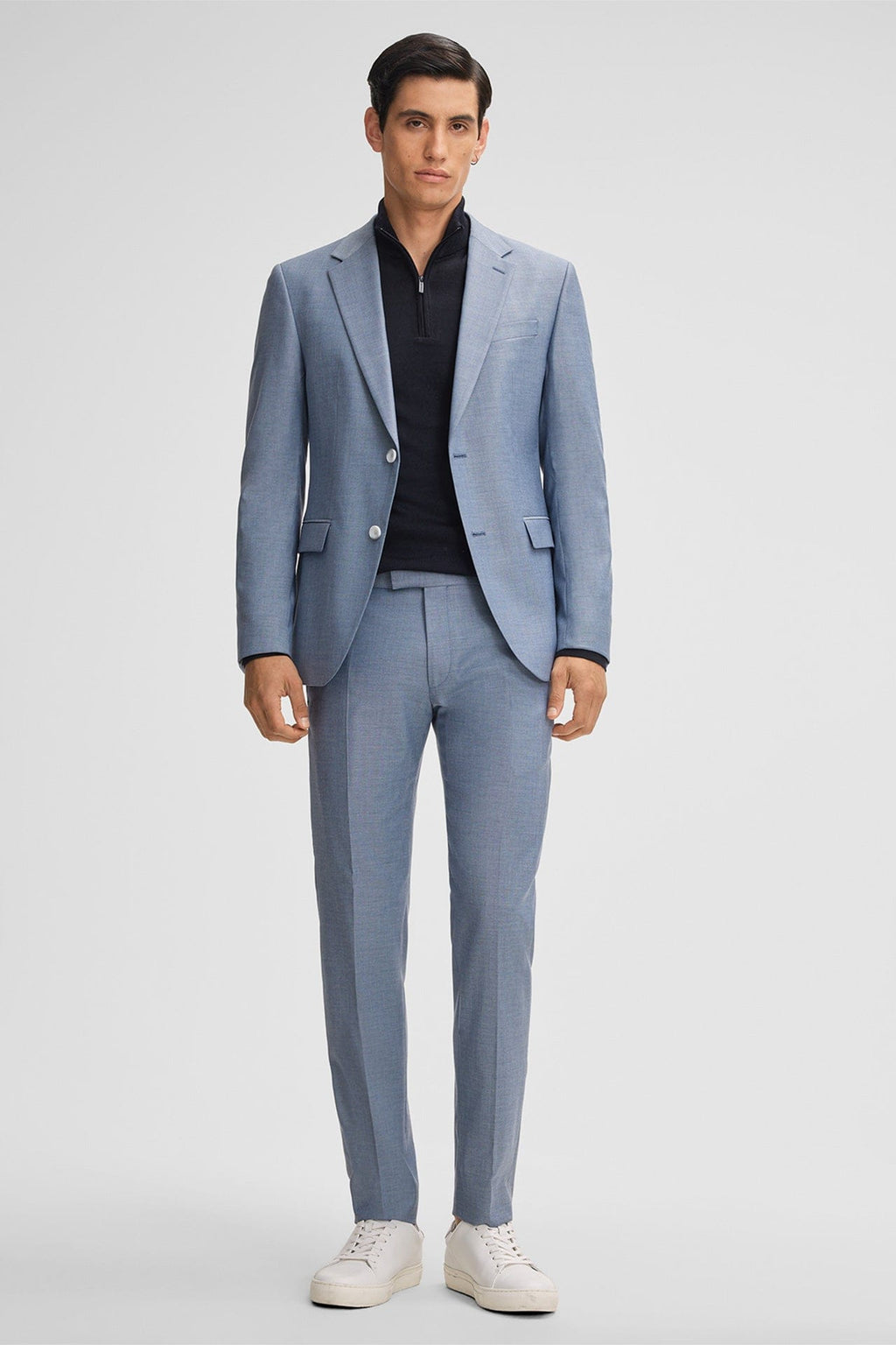 Tiavllya Fashion 3 Pieces Mens Suit Flat Notch Lapel Tuxedos (Blazer+vest+Pants)