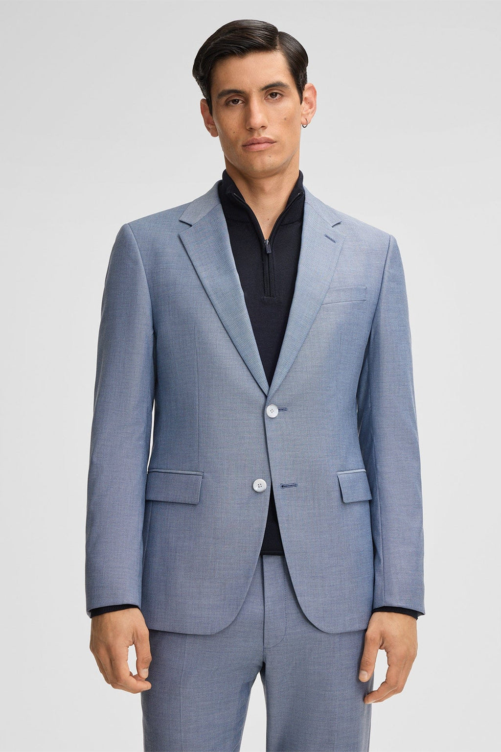 Tiavllya Fashion 3 Pieces Mens Suit Flat Notch Lapel Tuxedos (Blazer+vest+Pants)