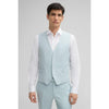 Tiavllya Fashion 3 Pieces Mens Suit Flat Notch Lapel Tuxedos (Blazer+vest+Pants)