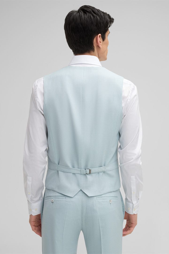 Tiavllya Fashion 3 Pieces Mens Suit Flat Notch Lapel Tuxedos (Blazer+vest+Pants)